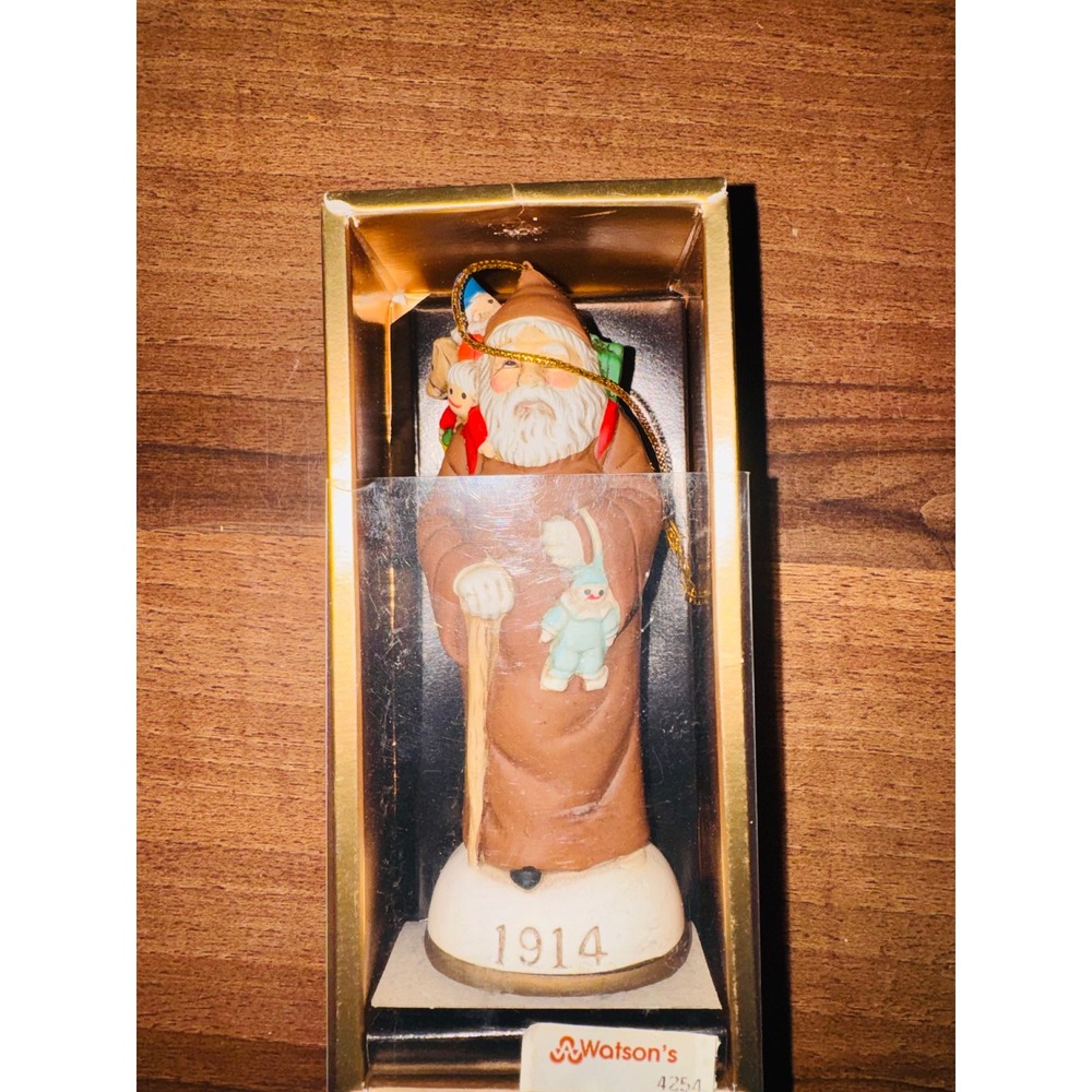 Vintage Memories of‎ Santa Collection 1914 Figurine Christmas Ornament